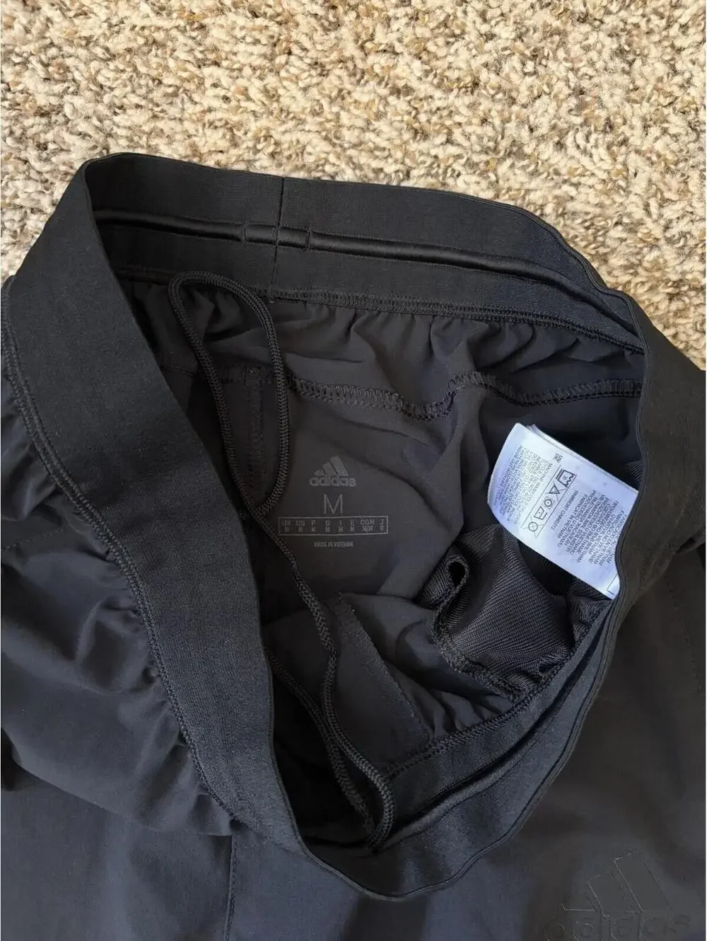 Adidas City Woven Black Zip Ankle Training Pants Men’s Size Medium FL1510 Used